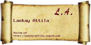 Laskay Attila névjegykártya