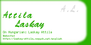 attila laskay business card